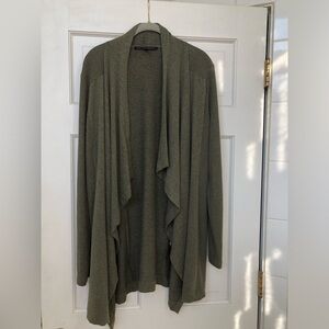 White House Black Market Olive Cardigan
